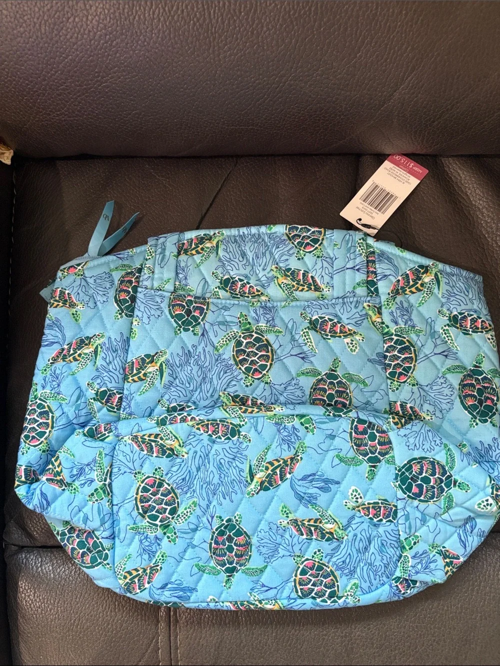 Vera Bradley Glenna satchel in sea turtles and coral